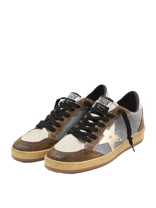 Golden Goose Ball Star Sneakers Golden Goose | GMF00117F00749650933 DENIM/BLU/GREEN/BEIGE/PL